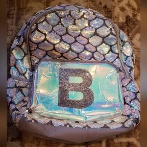 Justice book bag letter "B"